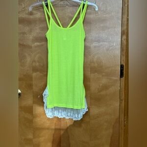 New Gypsy Junkies tank lace hem top s